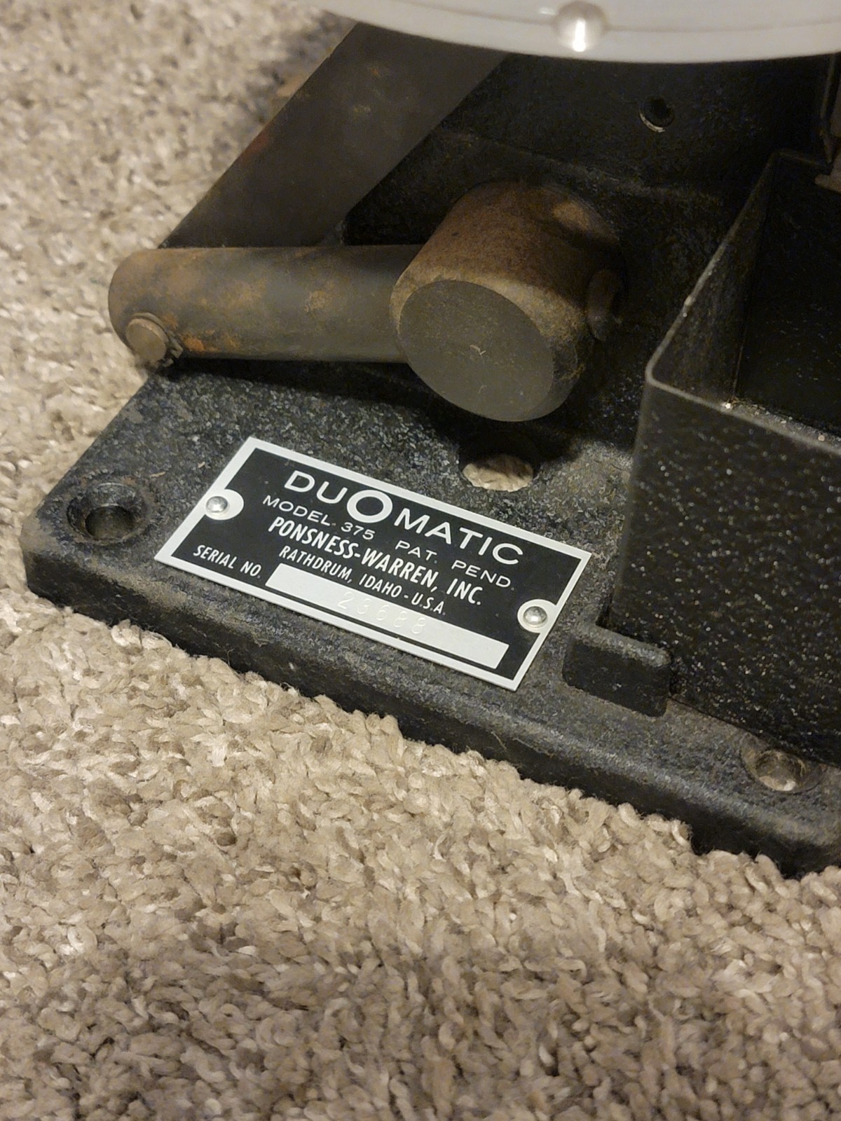PONSNESS WARREN Duomatic 375 Shotshell Reloading Reloader 12 Guage