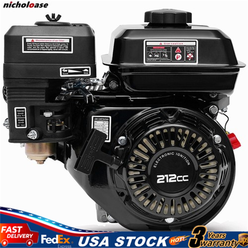 7.5HP Gas Engine 4-Stroke 212cc for Honda GX160 Go Kart Log Splitter Mini Bike