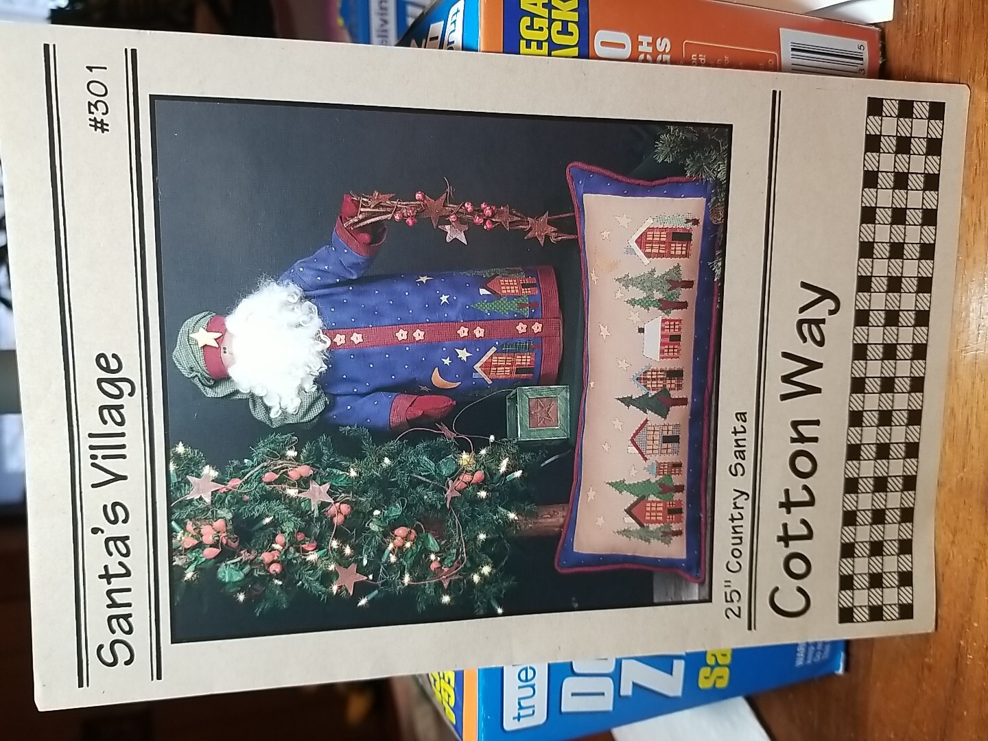 2000 Cotton Way Santa's Village #301 Country Santa 25" Uncut