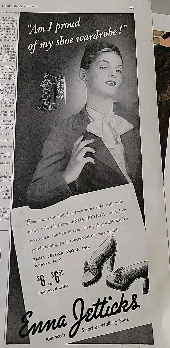 1945 Enna Jetticks shoes Proud of my wardrobe vintage fashion  ad
