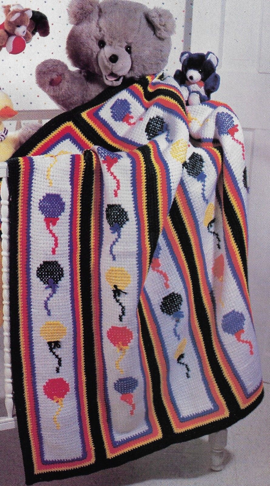 Up & Away Balloon Baby Afghan crochet pattern instructions