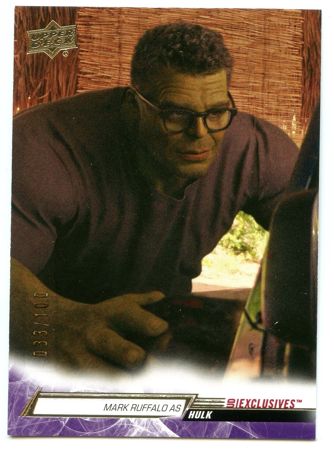 2024 Marvel Disney+ Series 1 Exclusives Parallel Card 77 - Hulk #033/100