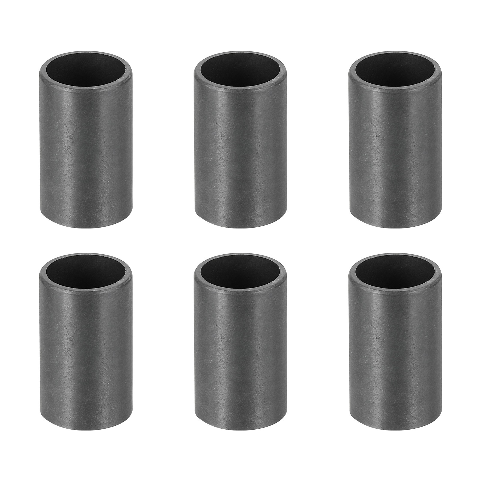 6 Pcs Black ID 10mm x OD 12mm x Length 20mm POM Oilless Bushing Sleeve Bearing