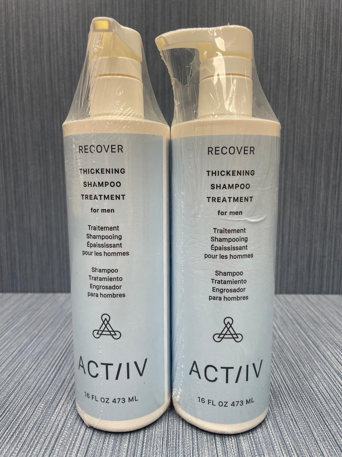 Lot of 2 x ACTiiv Recover Thickening Shampoo Treatment For Men 16 Fl Oz
