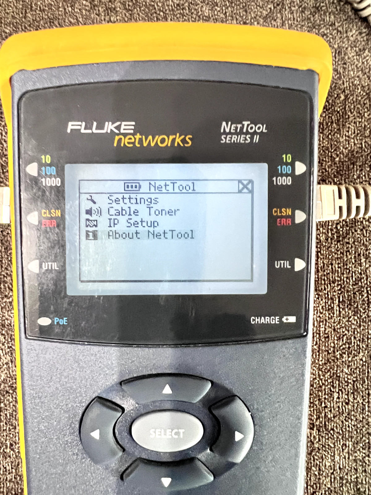 (Excellent Condition) Fluke Networks NetTool Series II Inline Network Tester Kit
