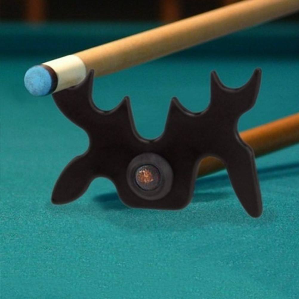 Reusable Pool Cue Rack with Antler Design Black Durable Pool Table Accessories