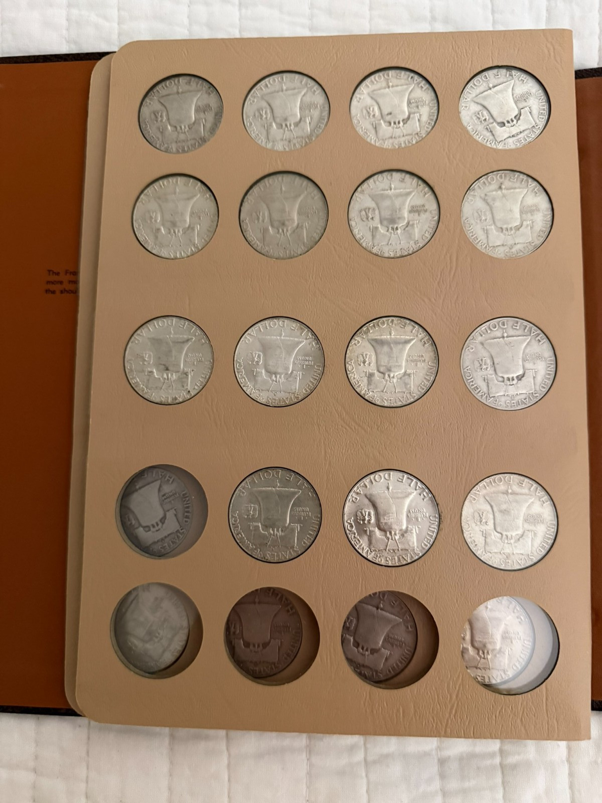 Complete 35 Pc Set FRANKLIN Half Dollar *SILVER* 1948-1963 DANSCO