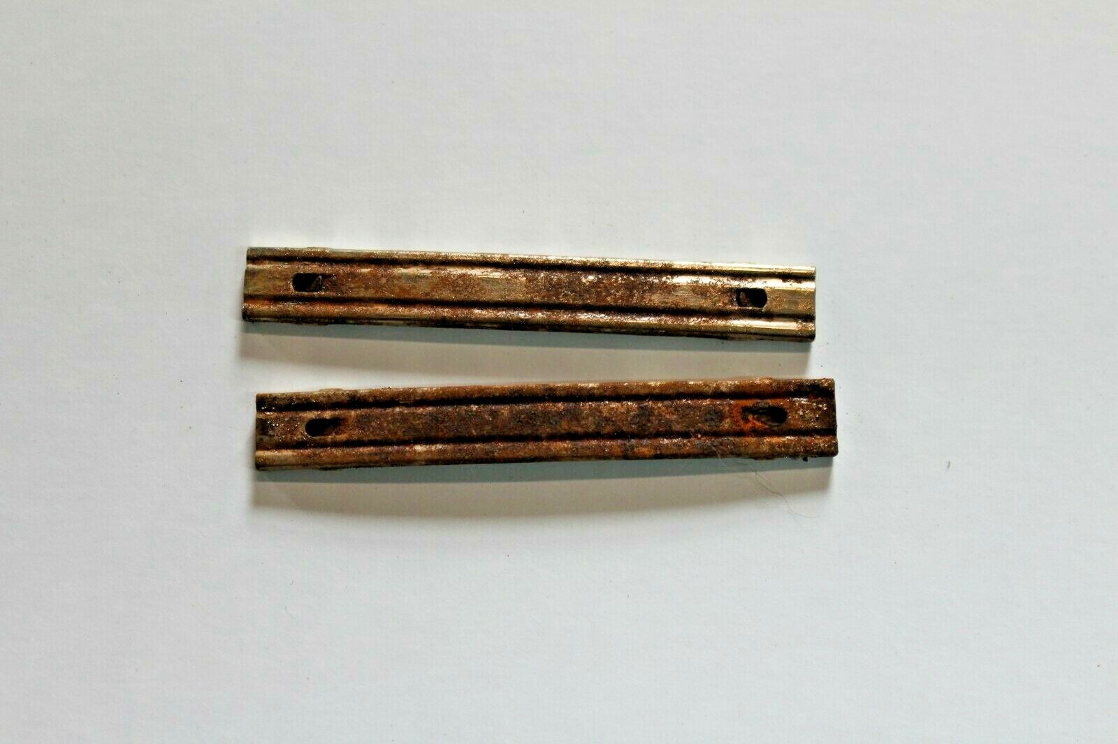 2 Mauser C96 Broomhandle 10 Rounds 7.63x25 9mm Stripper Clip Rusty C344