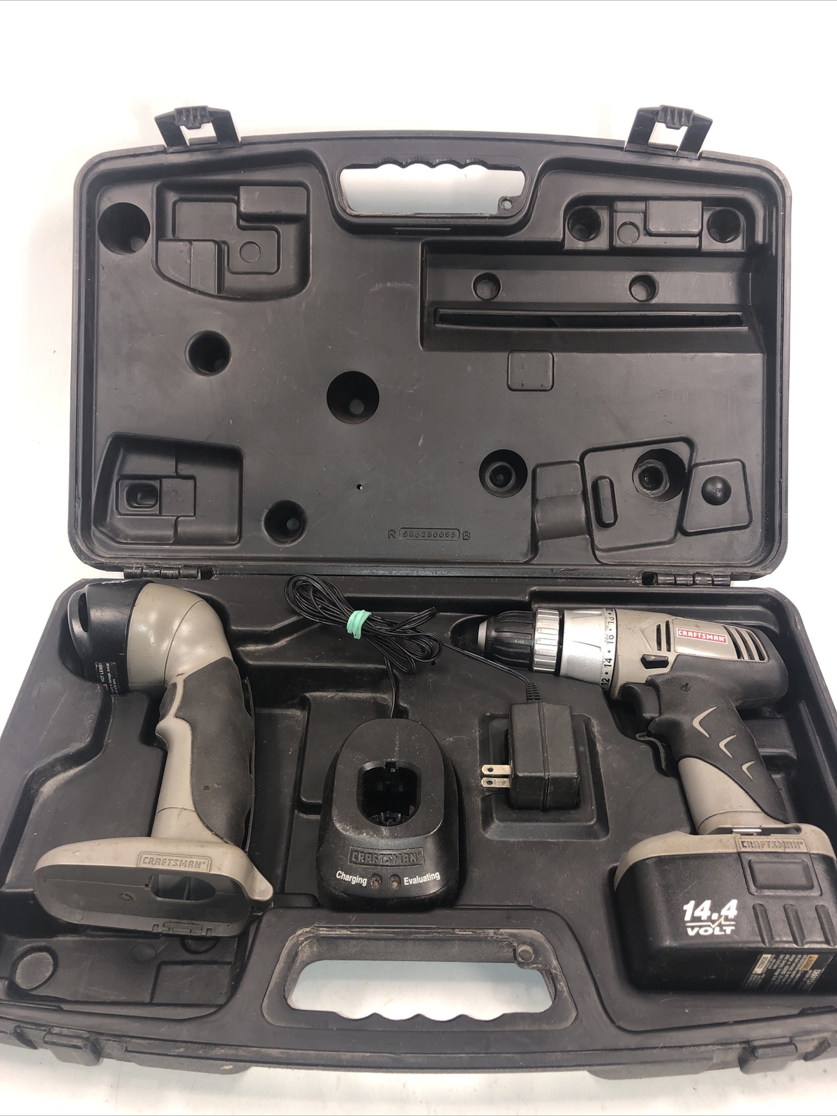 Craftsman 14.4 Volt Drill & Flashlight Set with Battery and Case