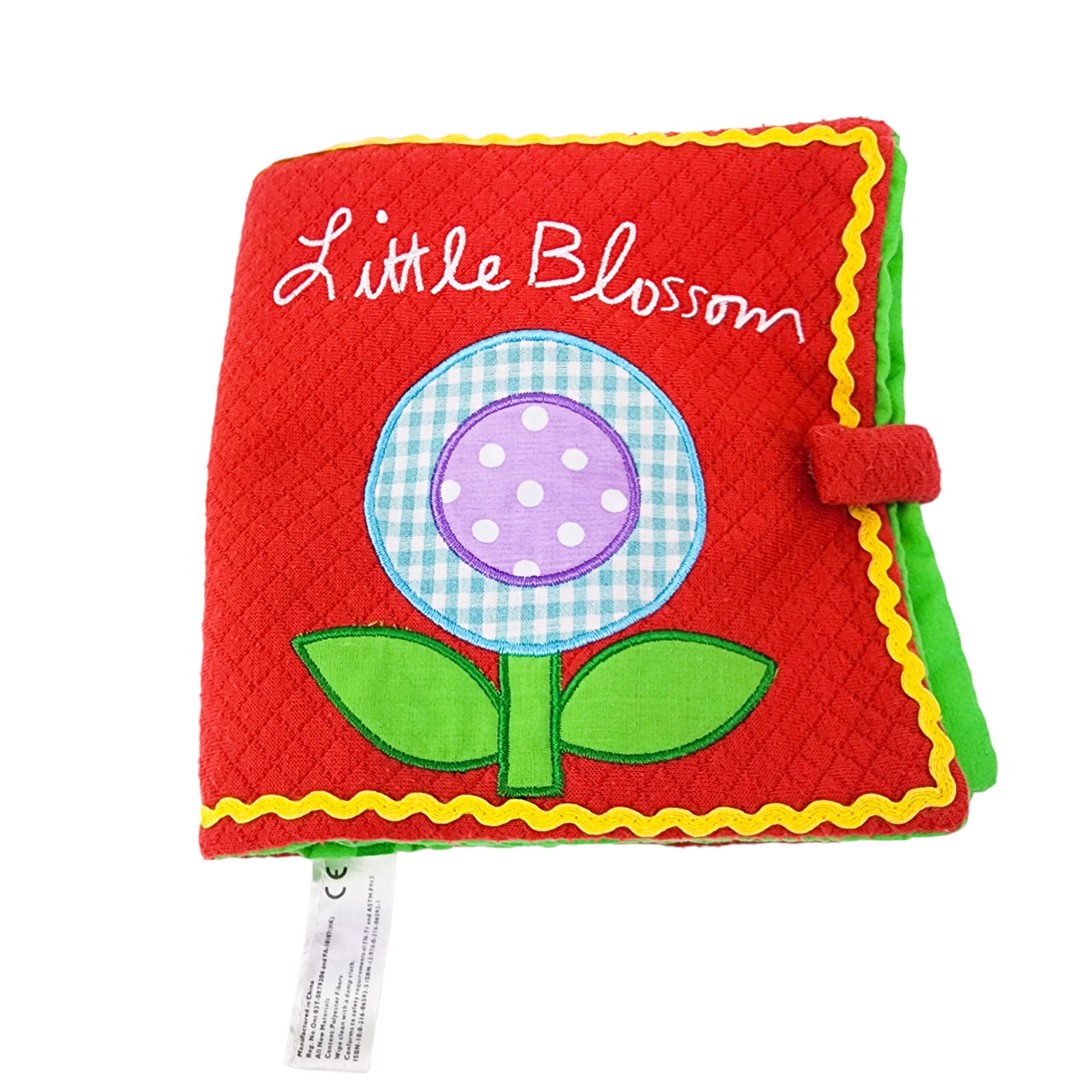 Little Blossom Cloth Baby Book by Sandra Magsamen Flower Garden Soft Infant Book