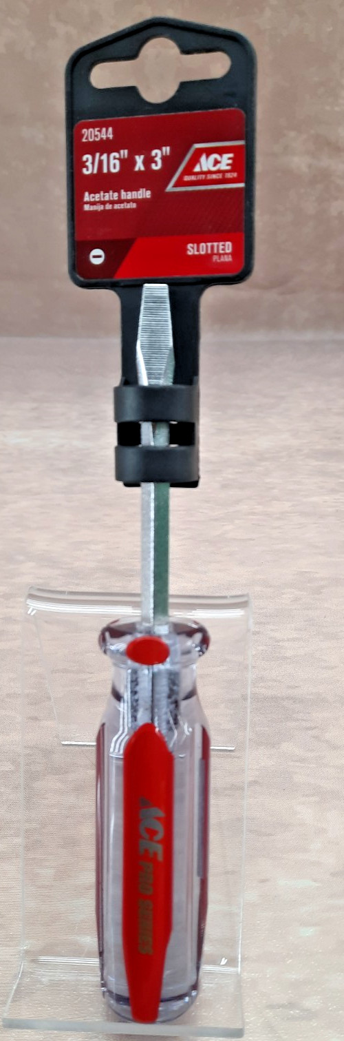 Ace Pro Series 20544  3/16"X 3" Slotted Screwdriver