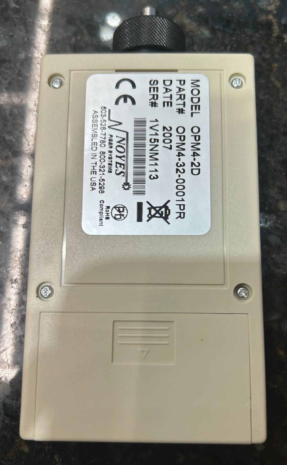 Noyes Opm4-2D Fiber Optic Power Meter