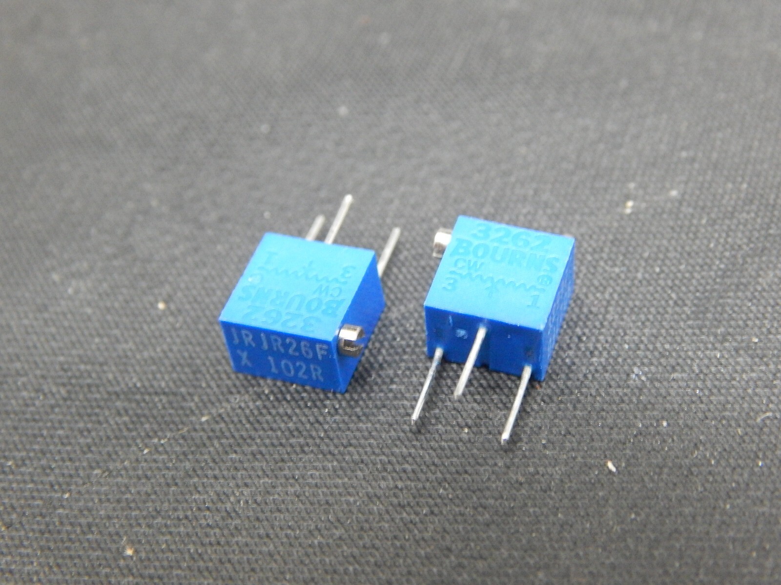 BOURNS RJR26FX102R TRIM RESISTOR Trimmer 1K Ohm 10% 0.25W(1/4W) -LOT OF 2 PIECES