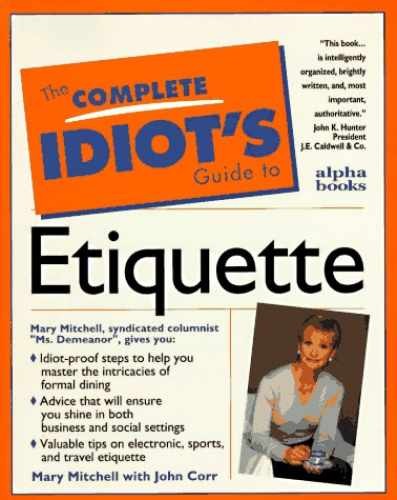Complete Idiot's Guide to Etiquette (The - Paperback, by TBD - Very Good