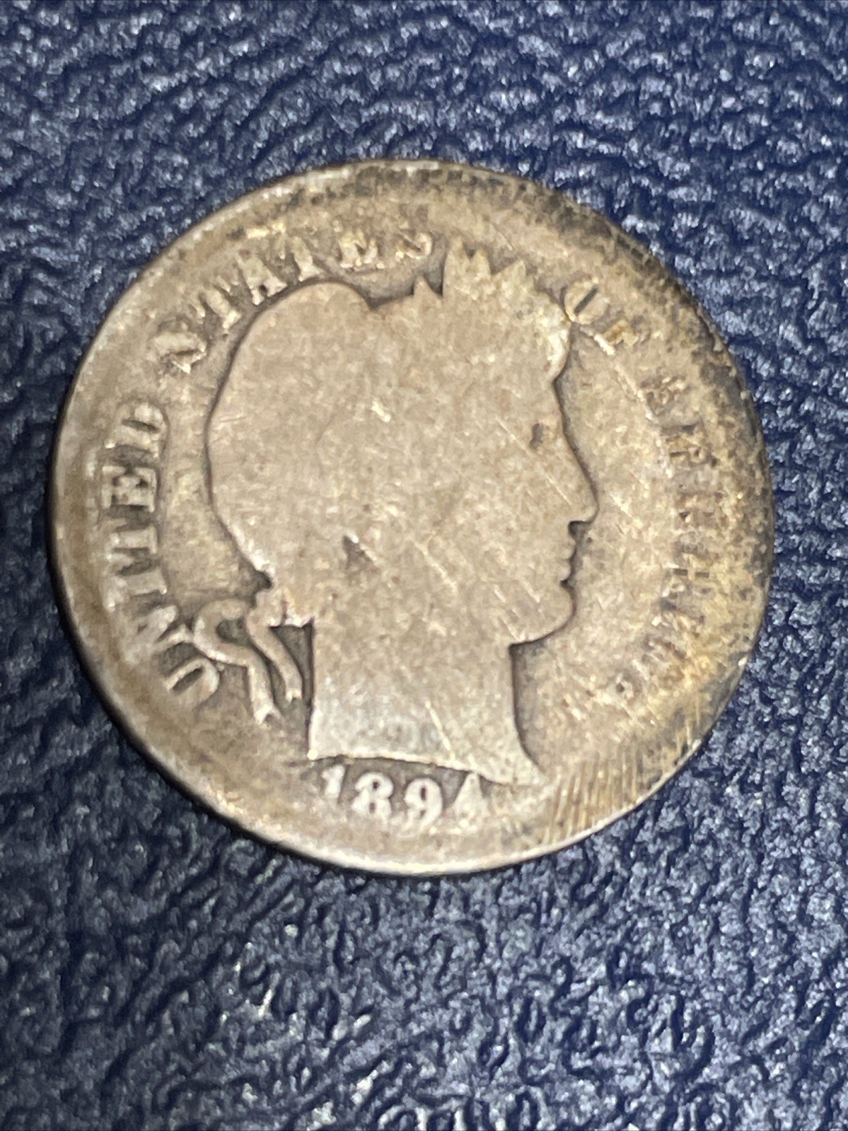 1894-O Barber Dime - About Good Details - Low Mintage of 720,000