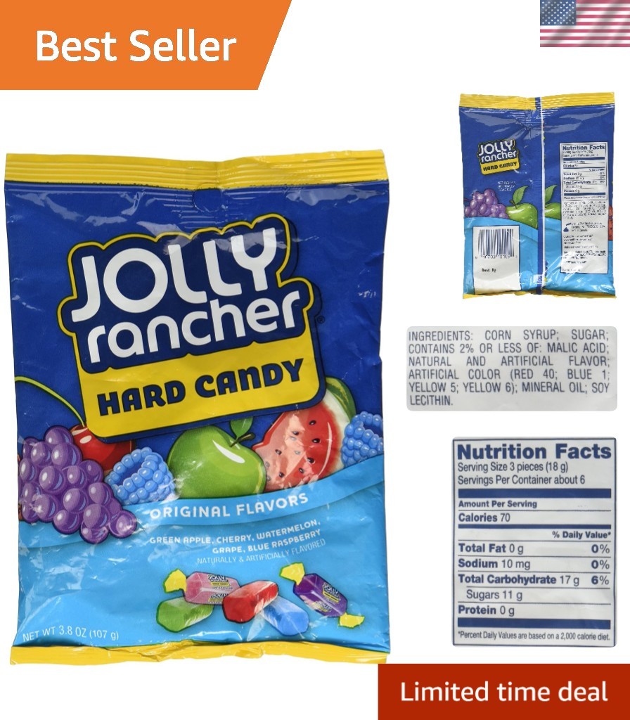 Fruit Flavor Explosion: Assorted Hard Candies - 3.8 Oz Bag - Perfect for Sharing