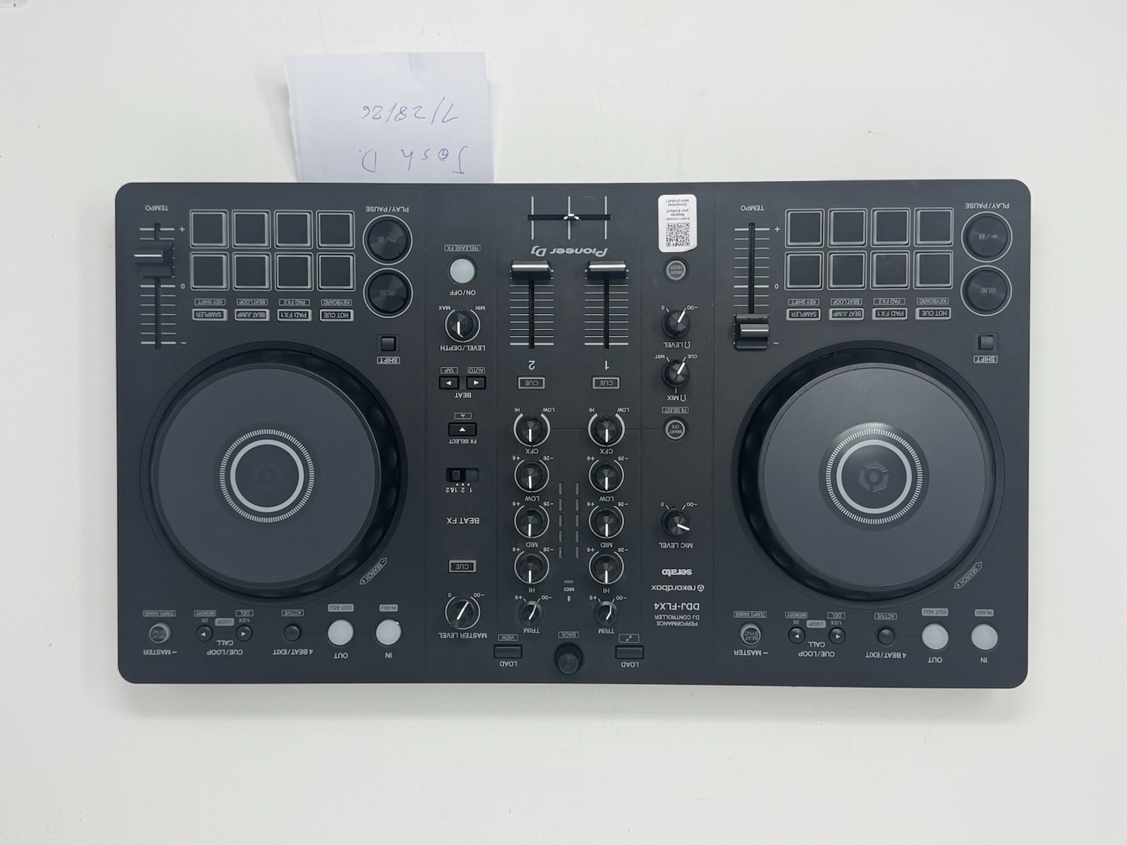 Pioneer DJ DDJ-FLX4 2-Deck Controller Black Beat FX Pitch Control USB-C
