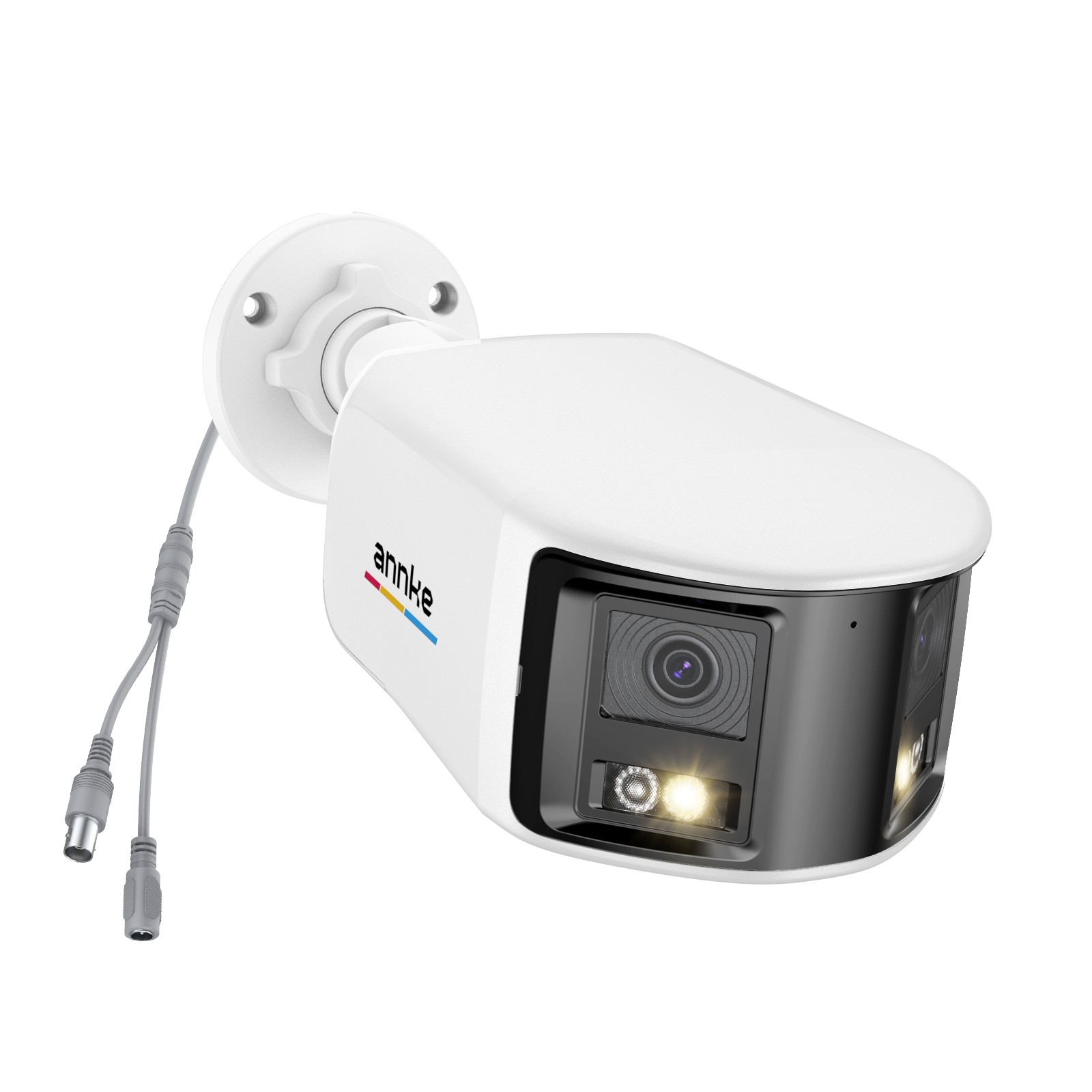 ANNKE 3K Dual Lens Wired CCTV Security Camera 180° Color Night Audio Recording