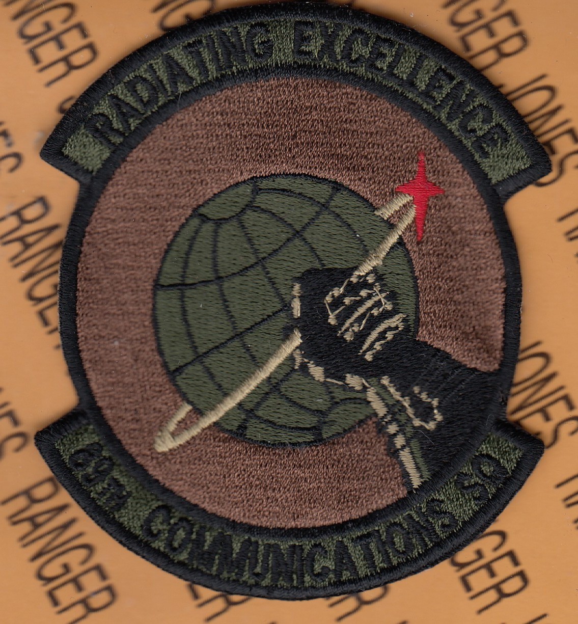 USAF Air Force 89th Communications Sq ~4" OCP No HOOK patch c/e