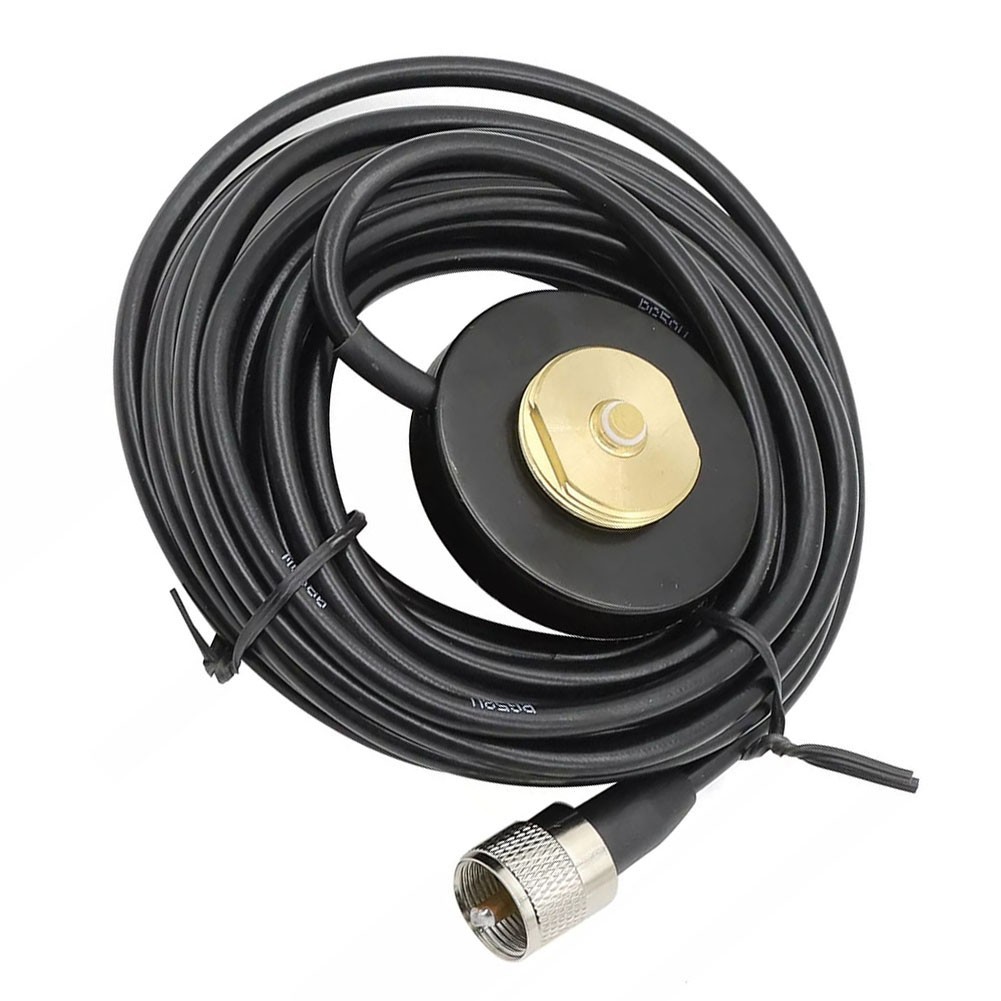 Reliable NMO Antenna Mount Base with Strong Magnet PL259 Connector 5M Cable