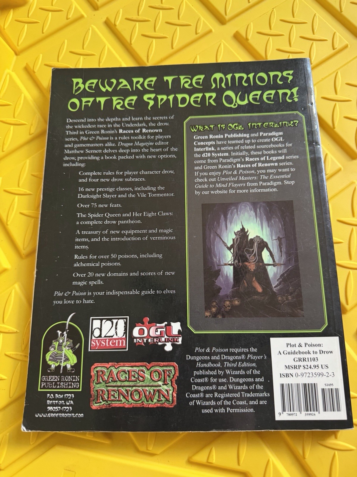 Plots & Poison: A Guidebook to Drow - Green Ronin