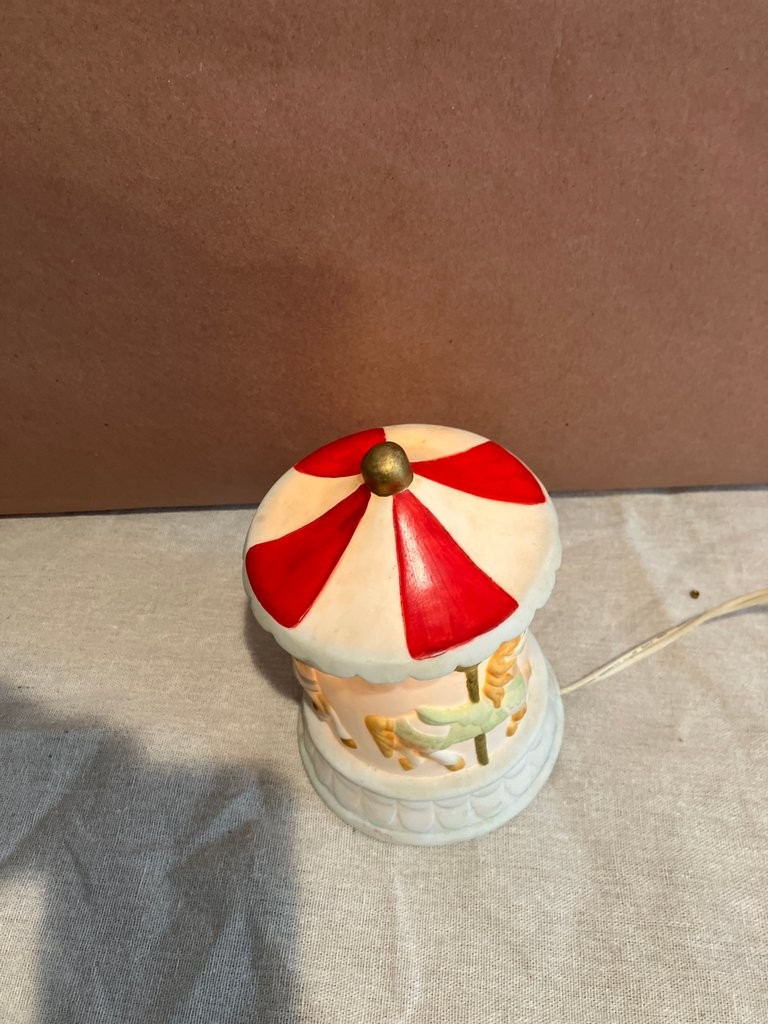 Vintage Carousel Night Light Lamp