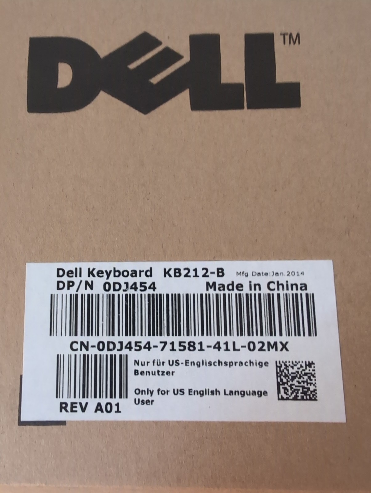 Dell KB212-B Black Wired Keyboard