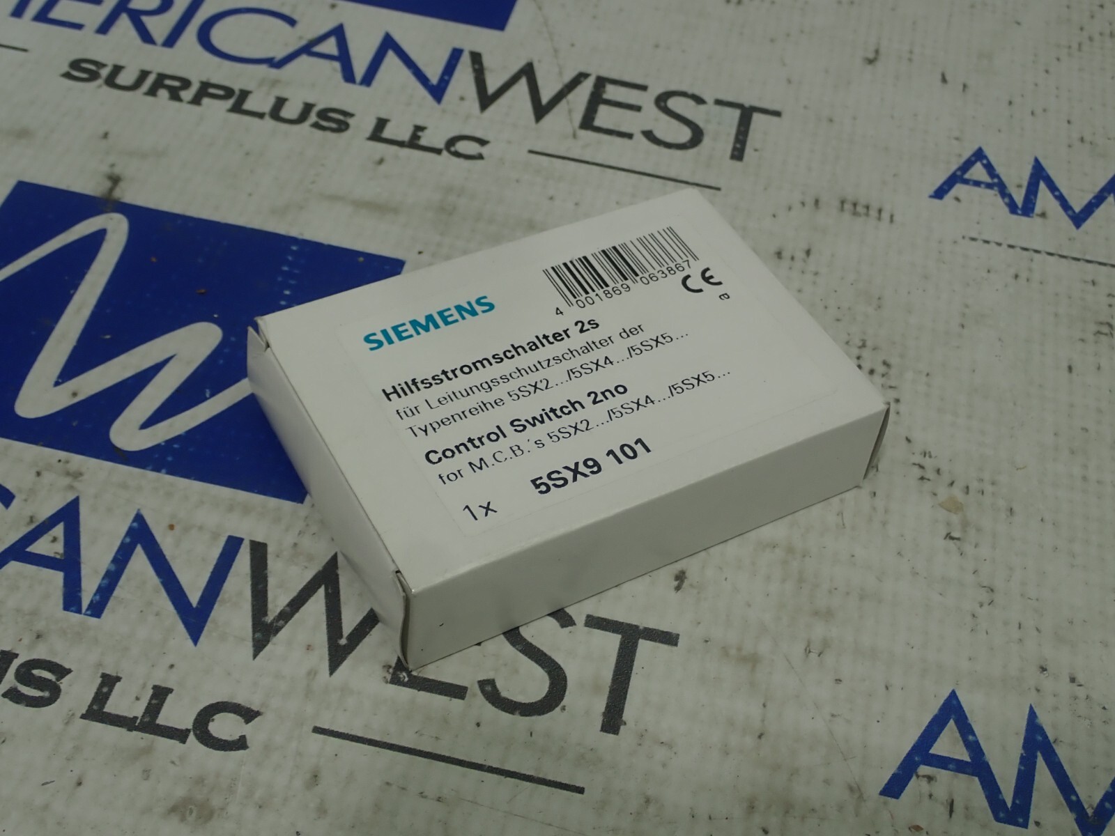 New Siemens 5SX9-101 Auxiliary Contact 6 Amp/230V 1Amp/220V