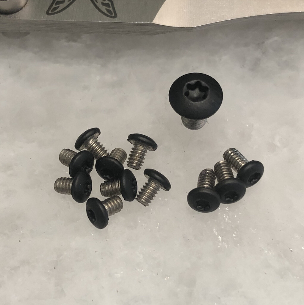 Black Stainless Screws For Benchmade 940-2 G10 Handle and 940BK-2014 Knife 12pcs
