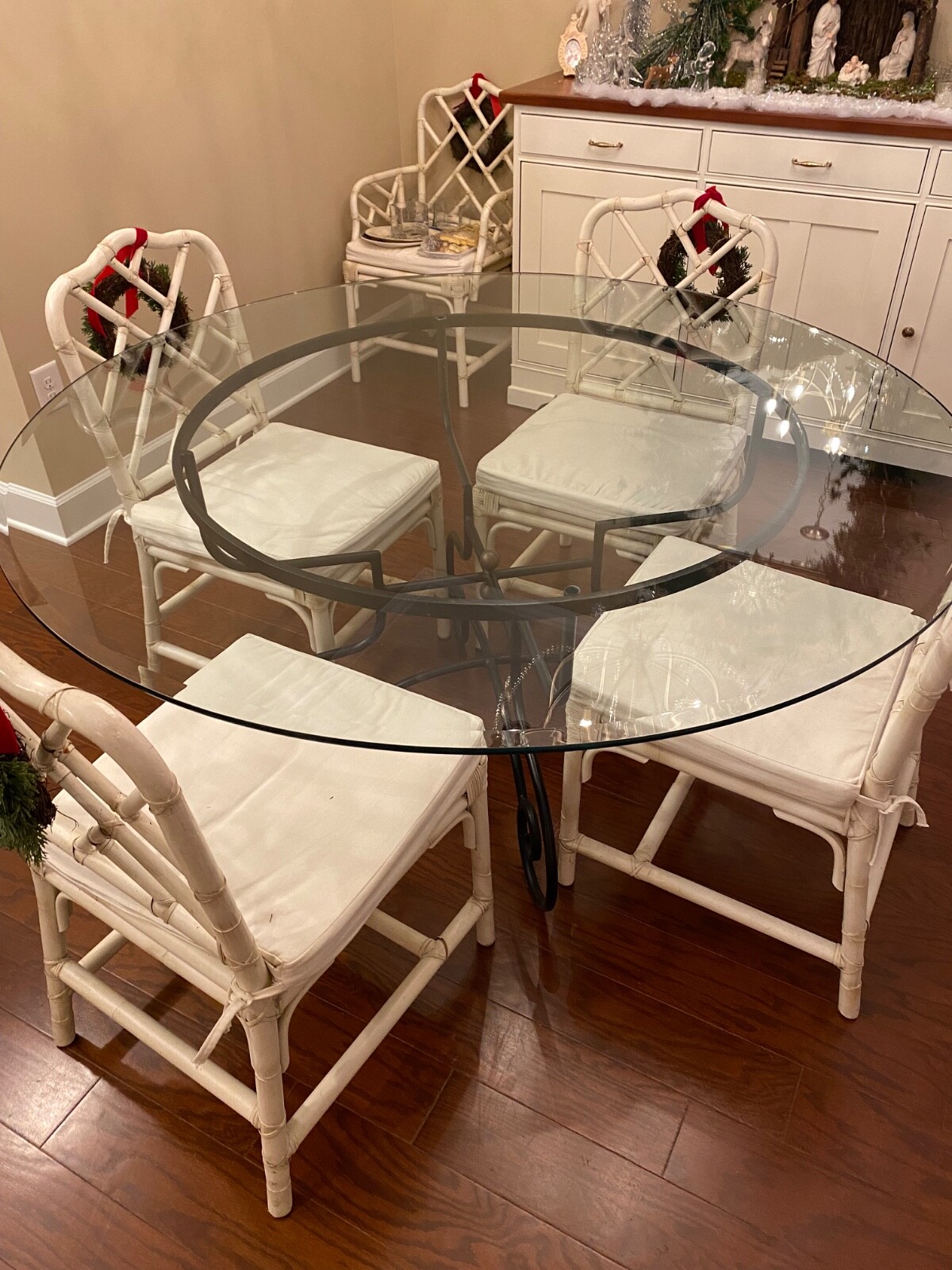 PRICE REDUCED $500….Vintage French Pierre Deux dining or breakfast table