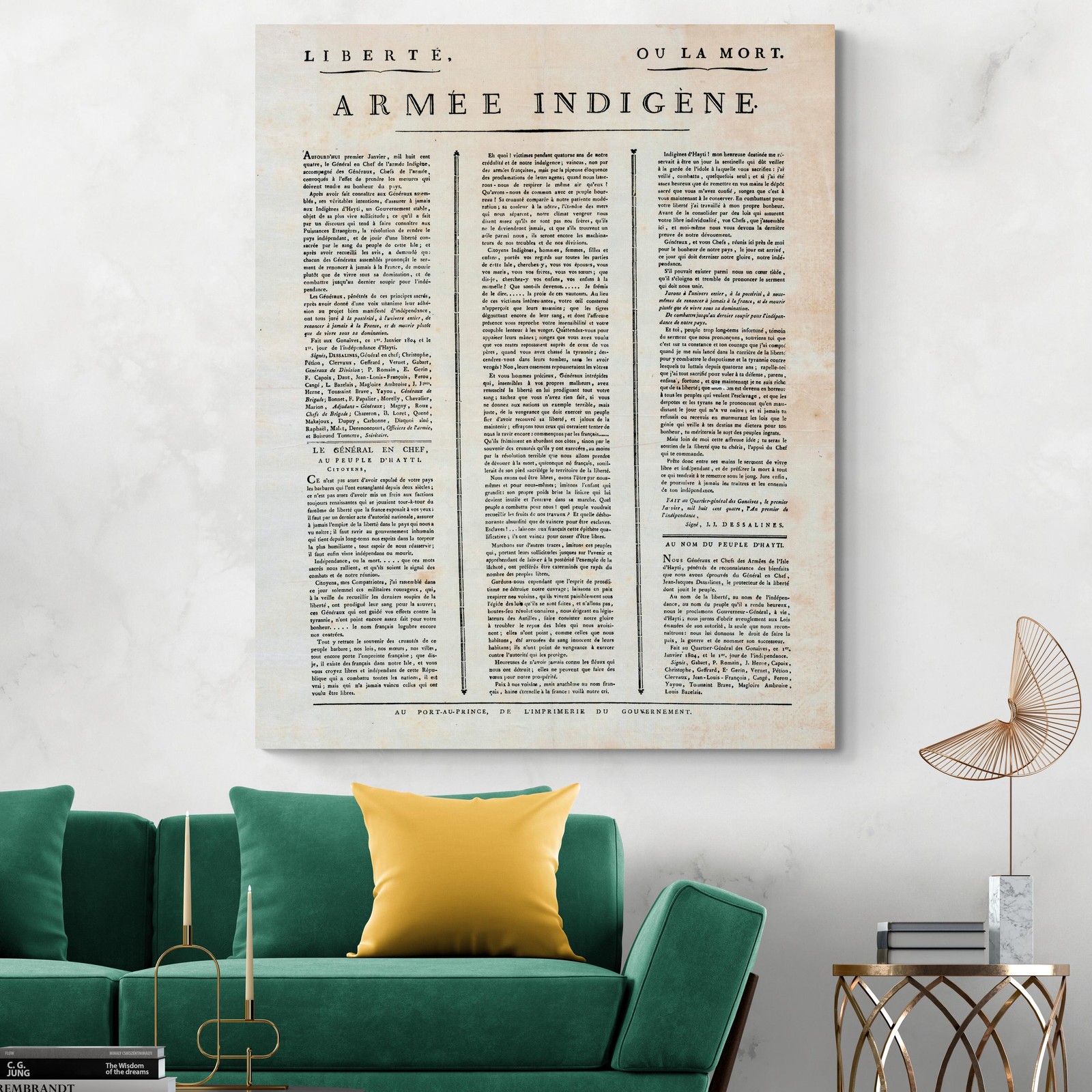 1804 Haitian Declaration Independence Founding Document of First Black Republic