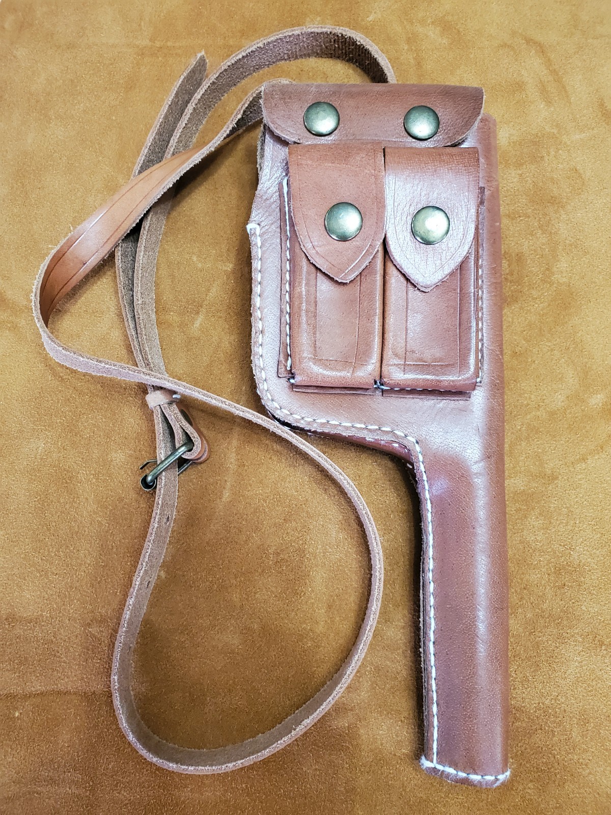 WWII World War 2 German Mauser C96 Leather Holster Broomhandle