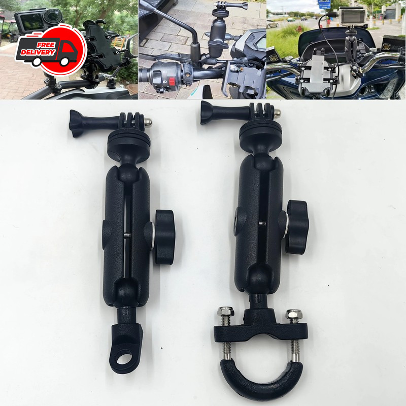 360°Motorcycle Camera Mount for GoPro Bike Holder Handlebar Mount Bracket Stand-