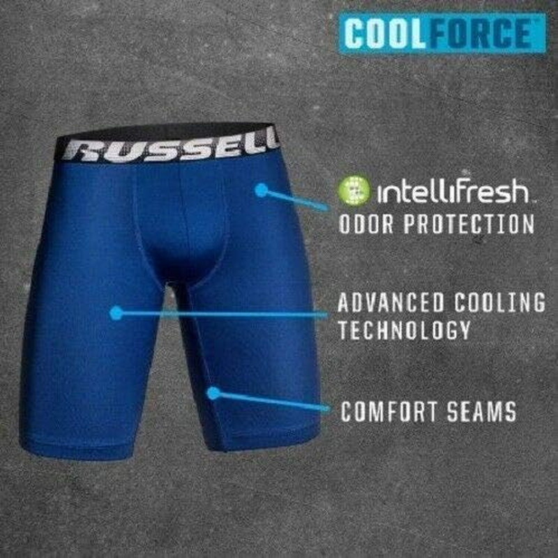 Russell Performance Coolforce Boxer Briefs Long Leg 2 Pack