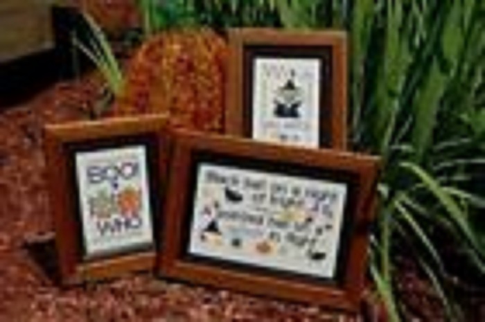 BOO WHO CROSS STITCHW/THREAD-PICKLE BARREL