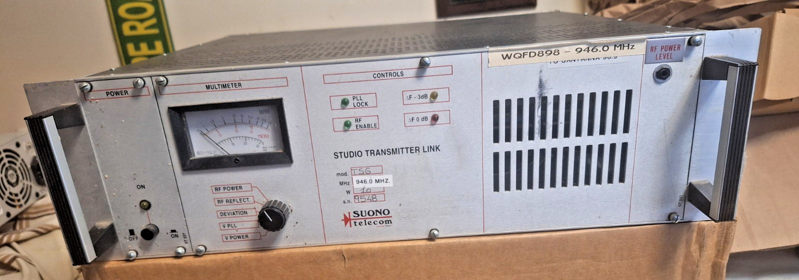 Studio Transmitter Link  Suonotelecom 946.0 MHZ  For Parts