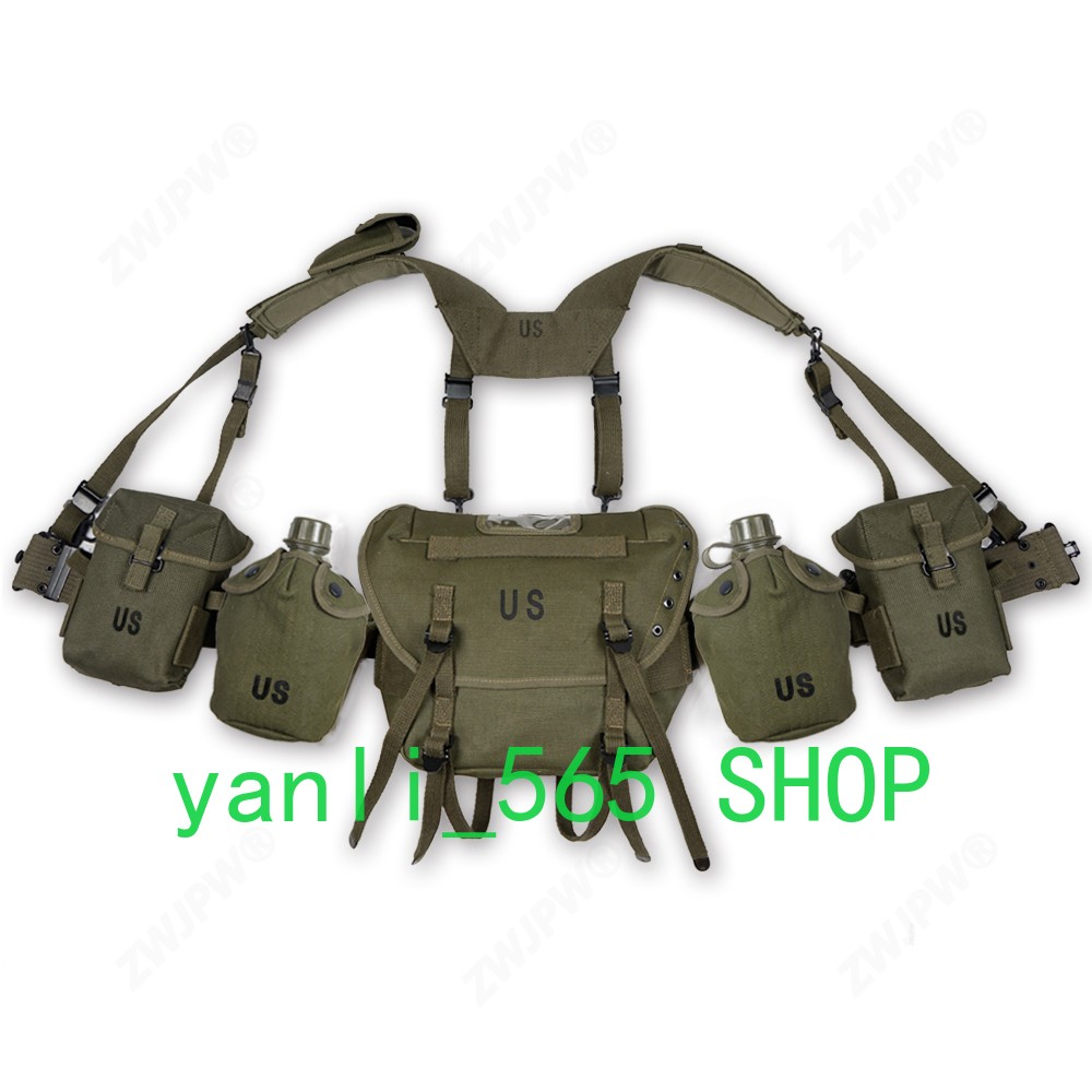 IN US! Vintage M1956 M1961 Long Bag Satchel Equipment First Aid Kit Kettle