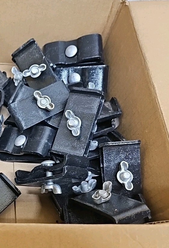 Gridwall Joining Connectors - Grid Panel Joiner Clips - Black - 20 Pieces