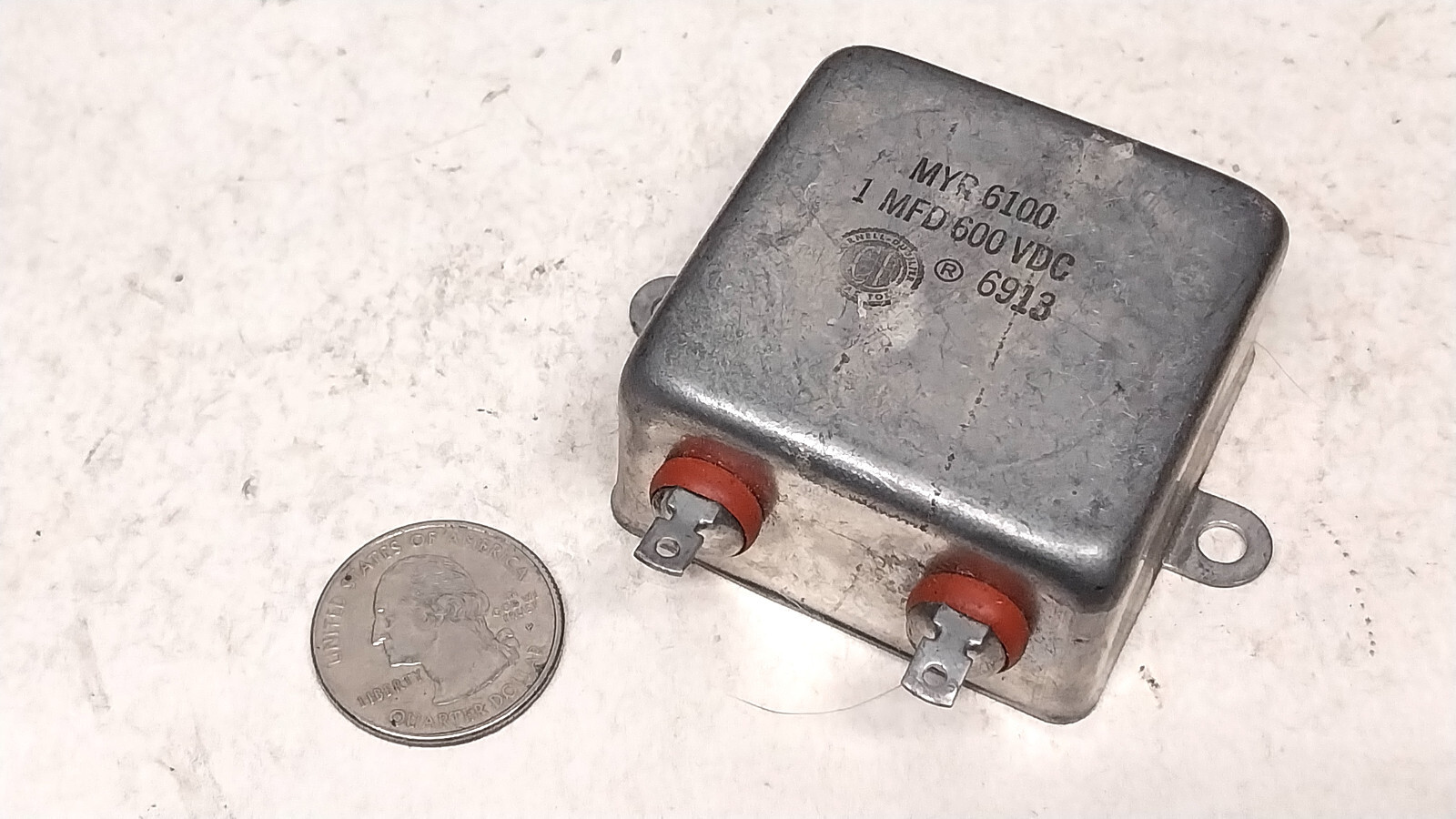 New Unused 1 uF 600 Volt Oil Capacitor / Old Vintage Ham Radio Tube Transmitter