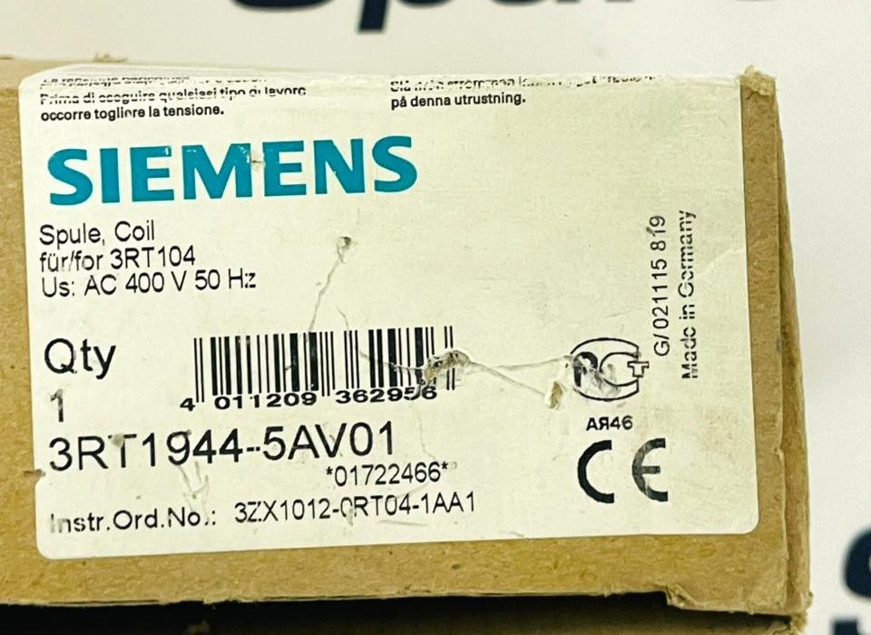 SIEMENS 3RT1944-5AV01 Magnet Coil
