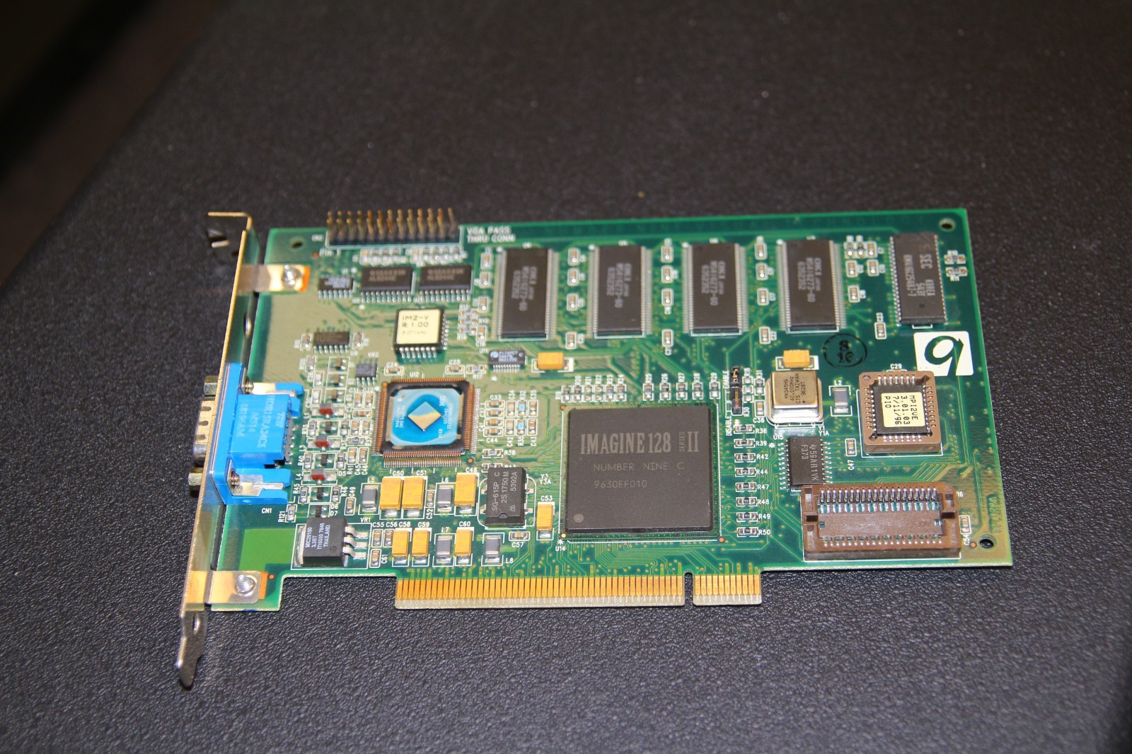 Number Nine PCI Video Card VGA Imagine 128 series 2(II) 4MB Tested Vintage Retro