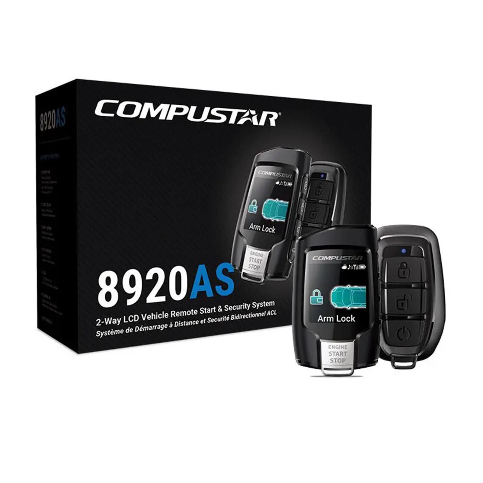 Compustar 2-way Q9 FM Alarm And Start Kit With CM900AS