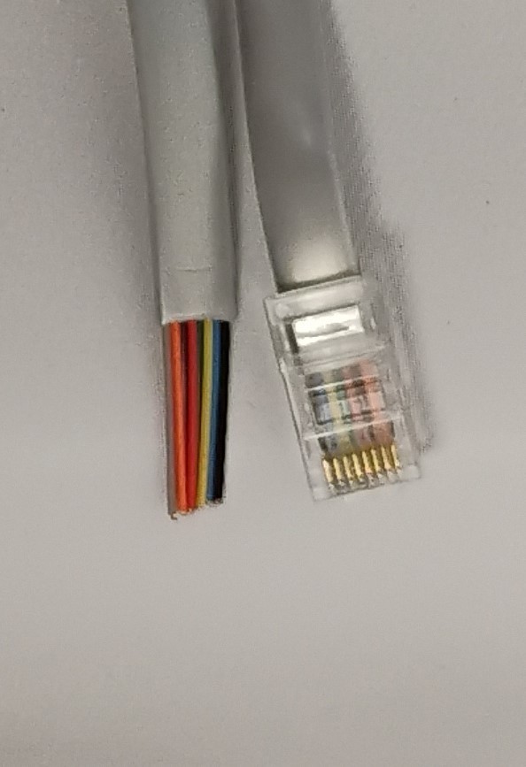 RJ45 -PLUG TO CABLE 6 FT
