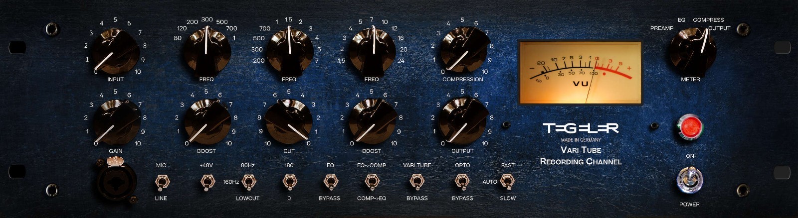 Tegeler Audio Manufaktur Vari Tube Recording Channel Strip TEG-VTRC