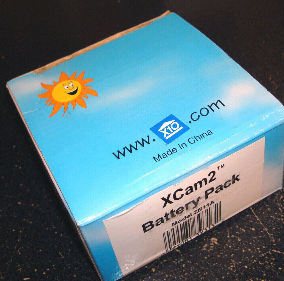 NEW - X10 Security Component:  xCam2 Battery Pack - Model ZB11A