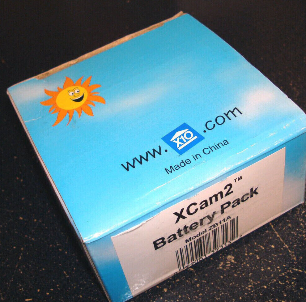 NEW - X10 Security Component: xCam2 Battery Pack - Model ZB11A