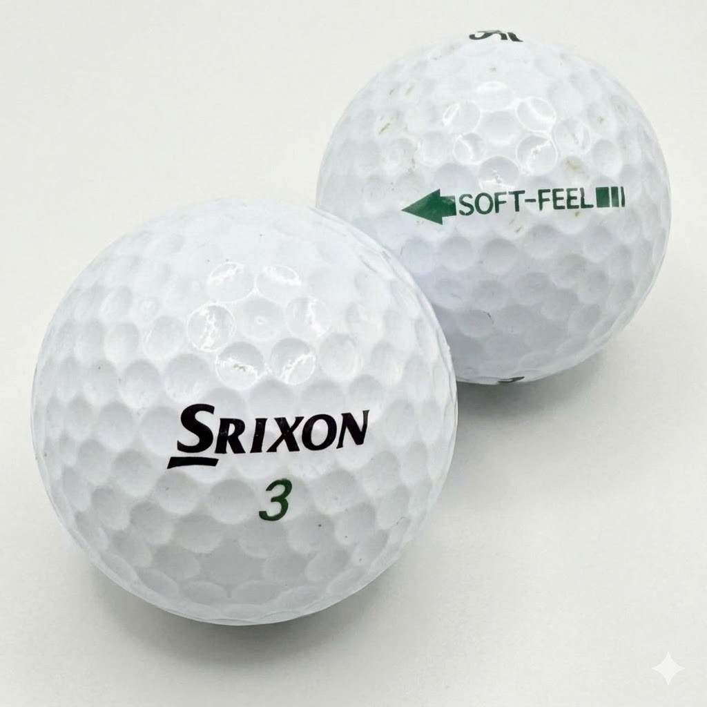 Srixon Soft Feel Used Golf Balls 5A Mint AAAAA  White 12 / 24 Pack Bulk