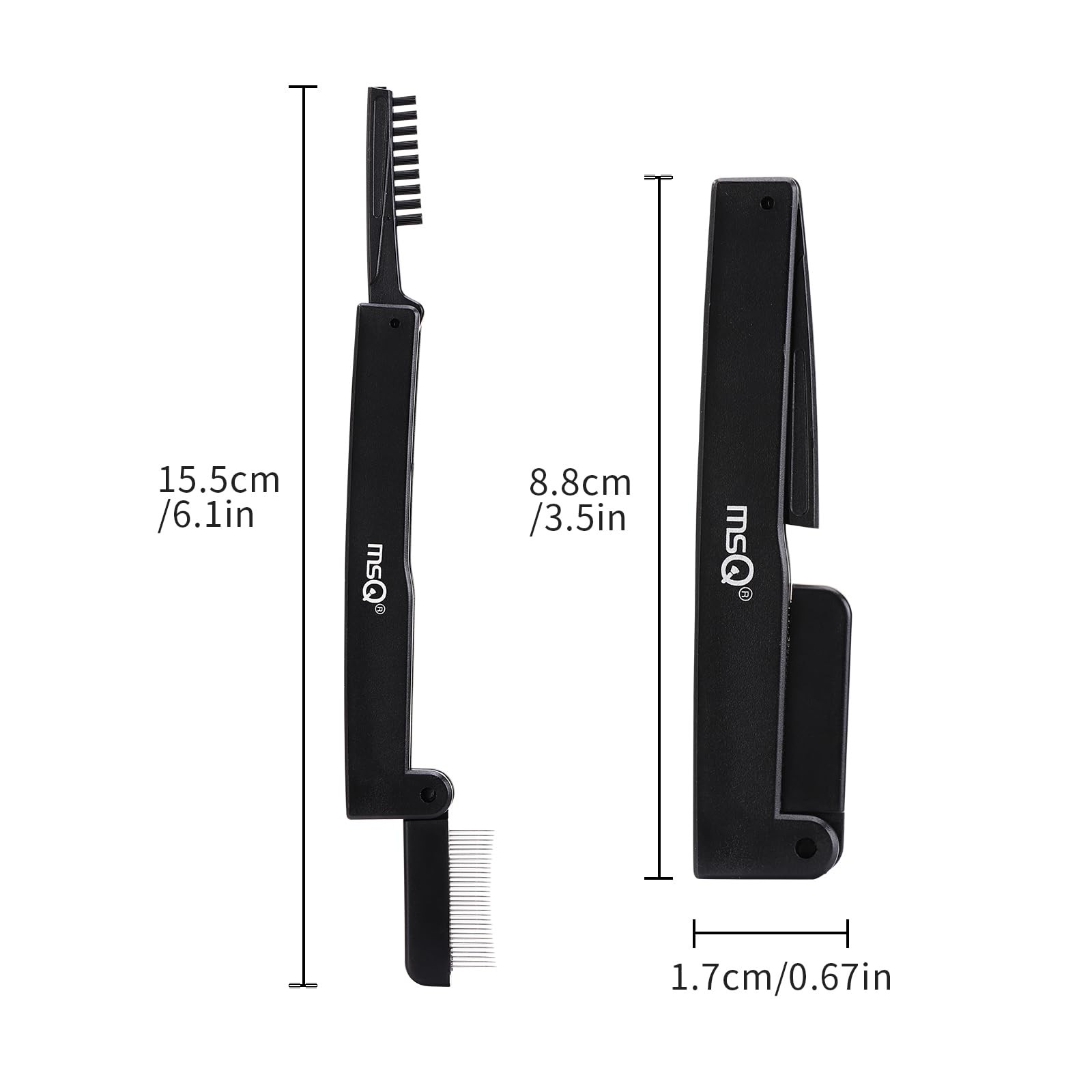 Eyelash Comb Separator Tool - Folding Brow Brush Mascara Applicator