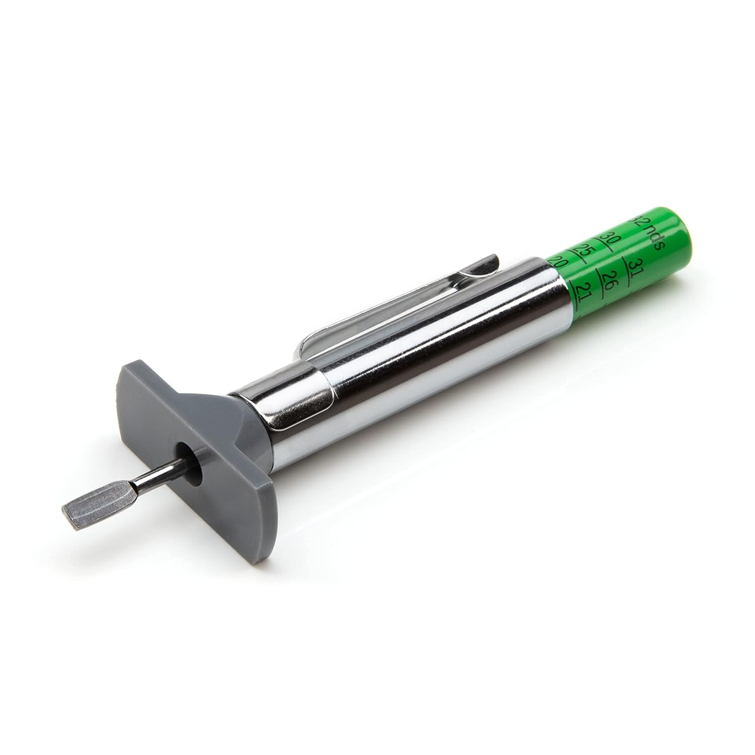 422112G Color Coded SAE Tread Depth Gauge with Grey Base
