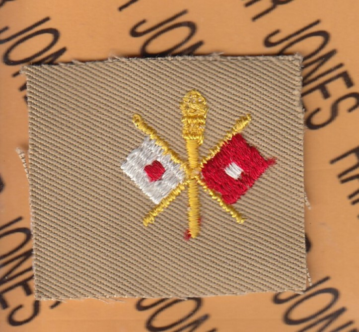 WWII US Army Signal BOS Branch Of Service ~1.75" patch single A